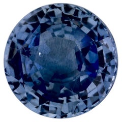 2.57 Karat Blauer runder Saphir, loser Edelstein