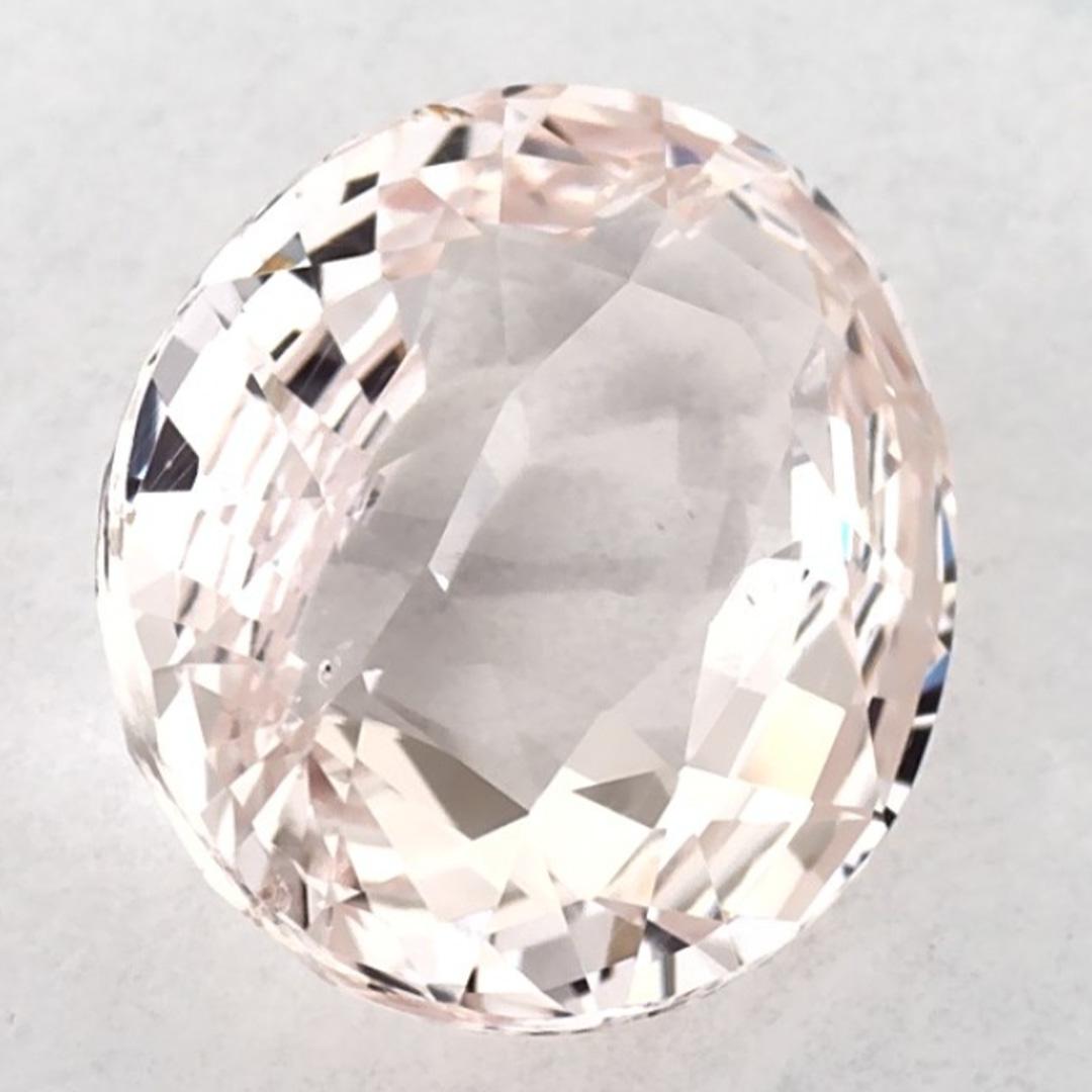 2.57 ct Zafiro rosa ovalado gema suelta en venta 2