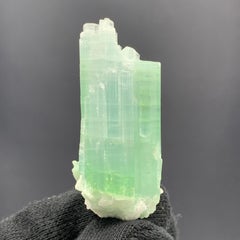 25.75 Gram Pretty Light Green Tourmaline Crystal Bunch from Kunar, Afghanistan