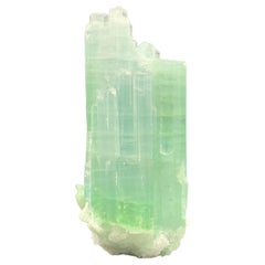 Antique 25.75 Gram Pretty Light Green Tourmaline Crystal Bunch from Kunar, Afghanistan 