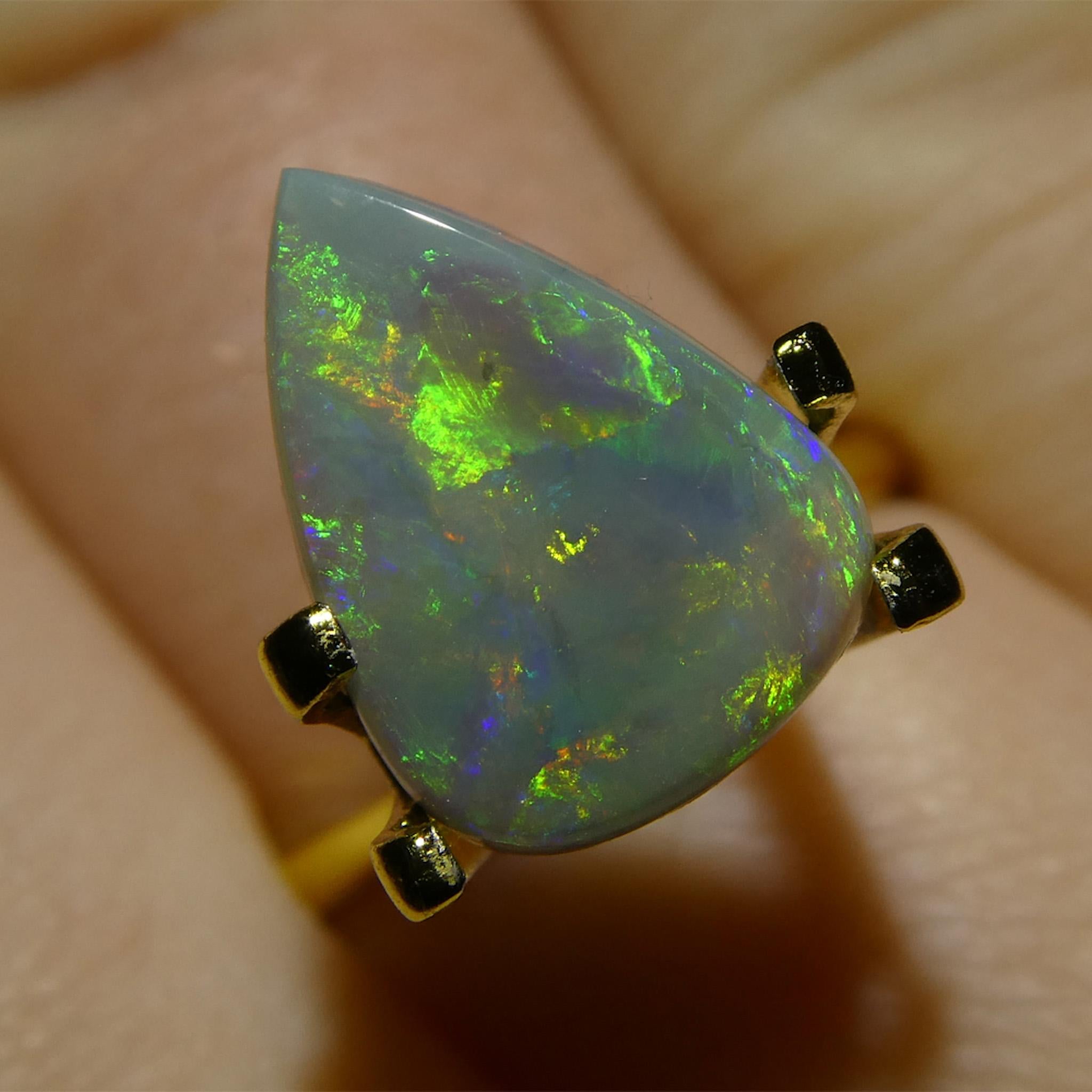 Cabochon 2.57ct Opale grigio cabochon a forma libera dall'Australia in vendita