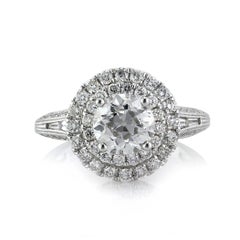 2.57ct Old European Cut Diamond Engagement Ring
