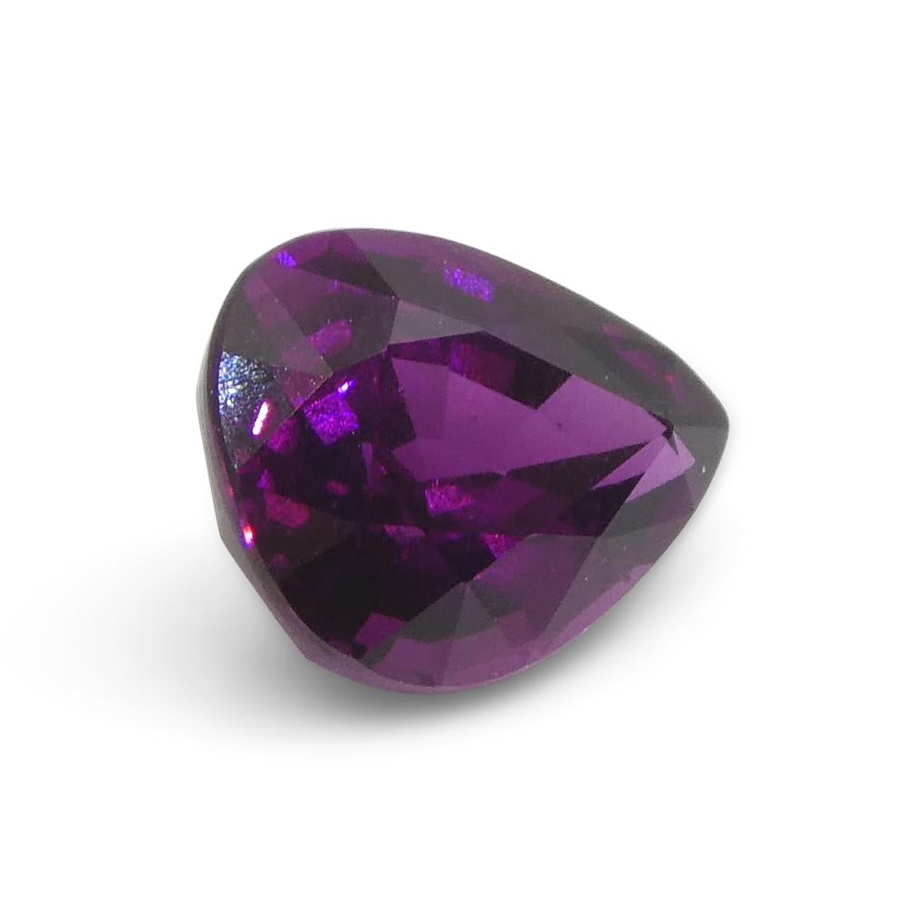 2.57ct Pear Shape Purple Rhodolite Garnet from Umba River Valley, Tanzania For Sale 7