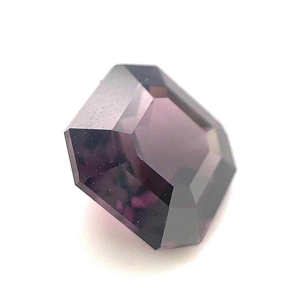 2.57ct Square Purple Spinel from Sri Lanka Unheated For Sale 6