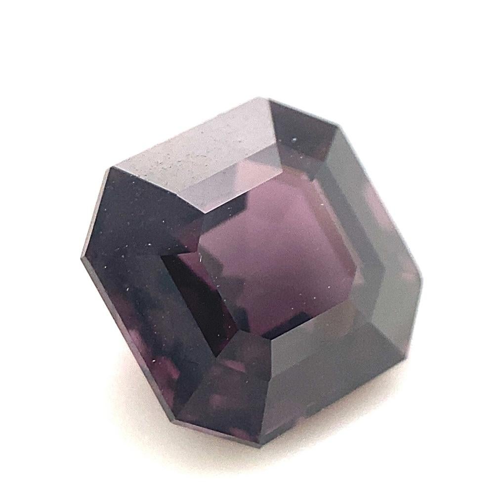 2.57ct Square Purple Spinel from Sri Lanka Unheated For Sale 7