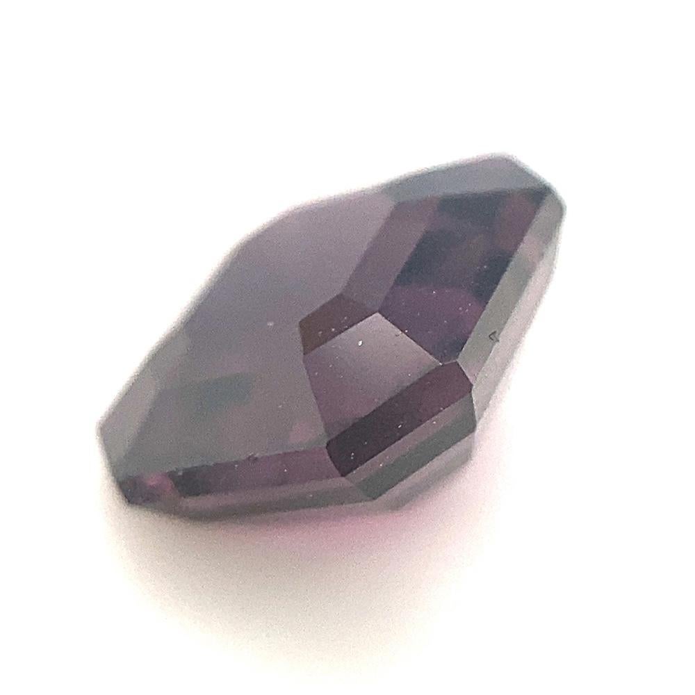 Women's or Men's 2.57ct Square Purple Spinel from Sri Lanka Unheated For Sale