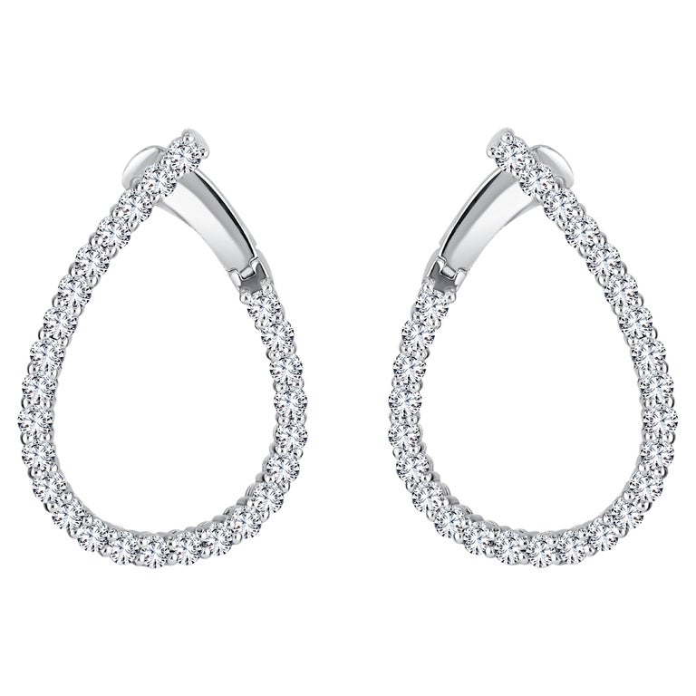 Teardrop Hoop Earrings