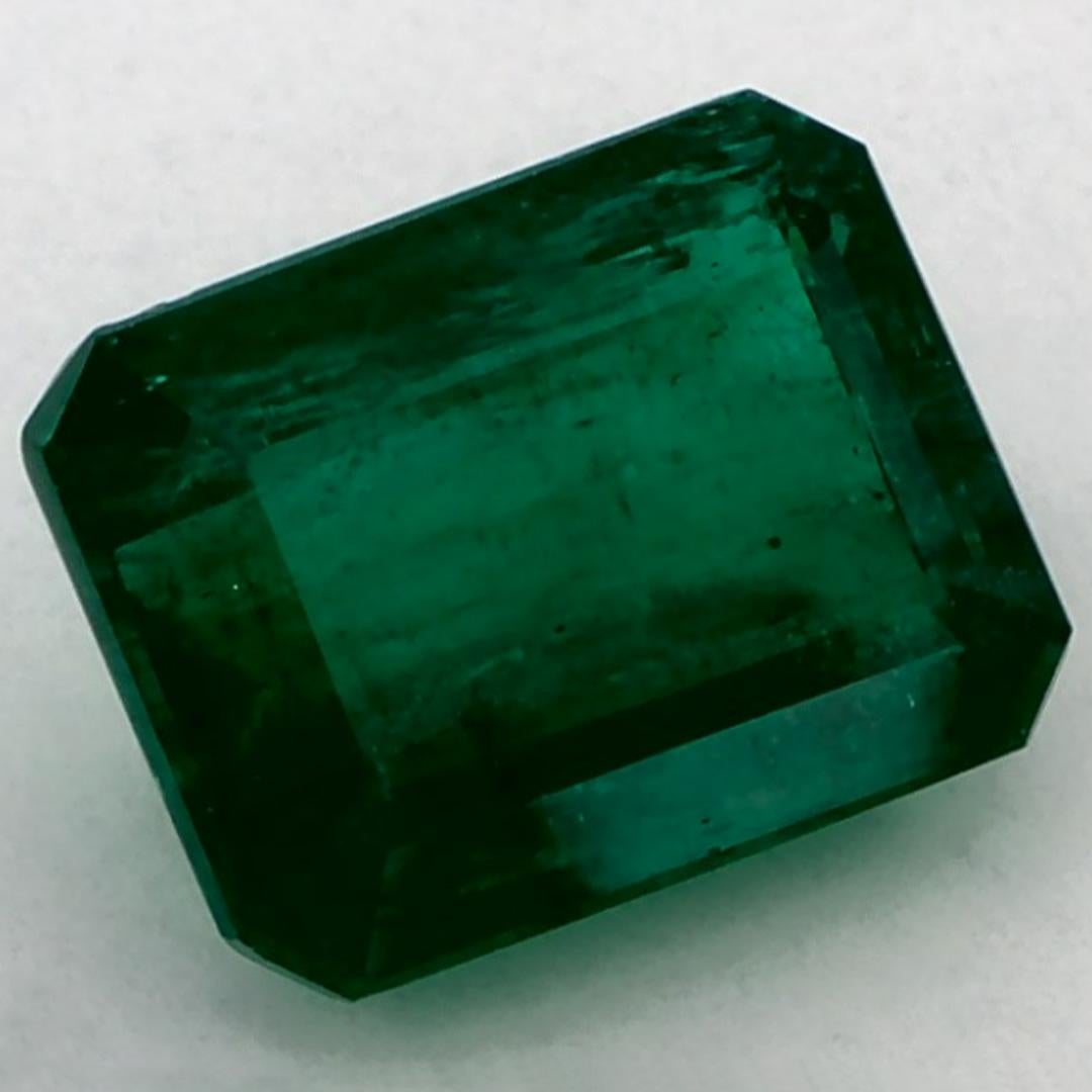 Taille octogone 2.58 Ct Emerald Octagon Loose Gemstone (pierre précieuse en vrac) en vente