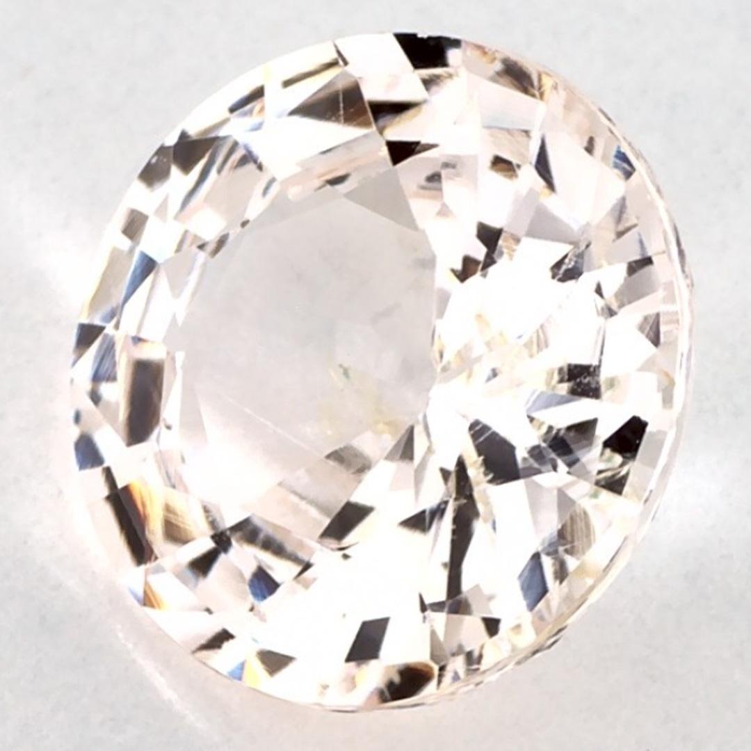 Donna 2.58 carati di zaffiro rosa rotondo sfuso in vendita