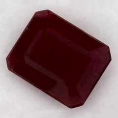 2.58 Ct Ruby Octagon Cut Loose Gemstone
