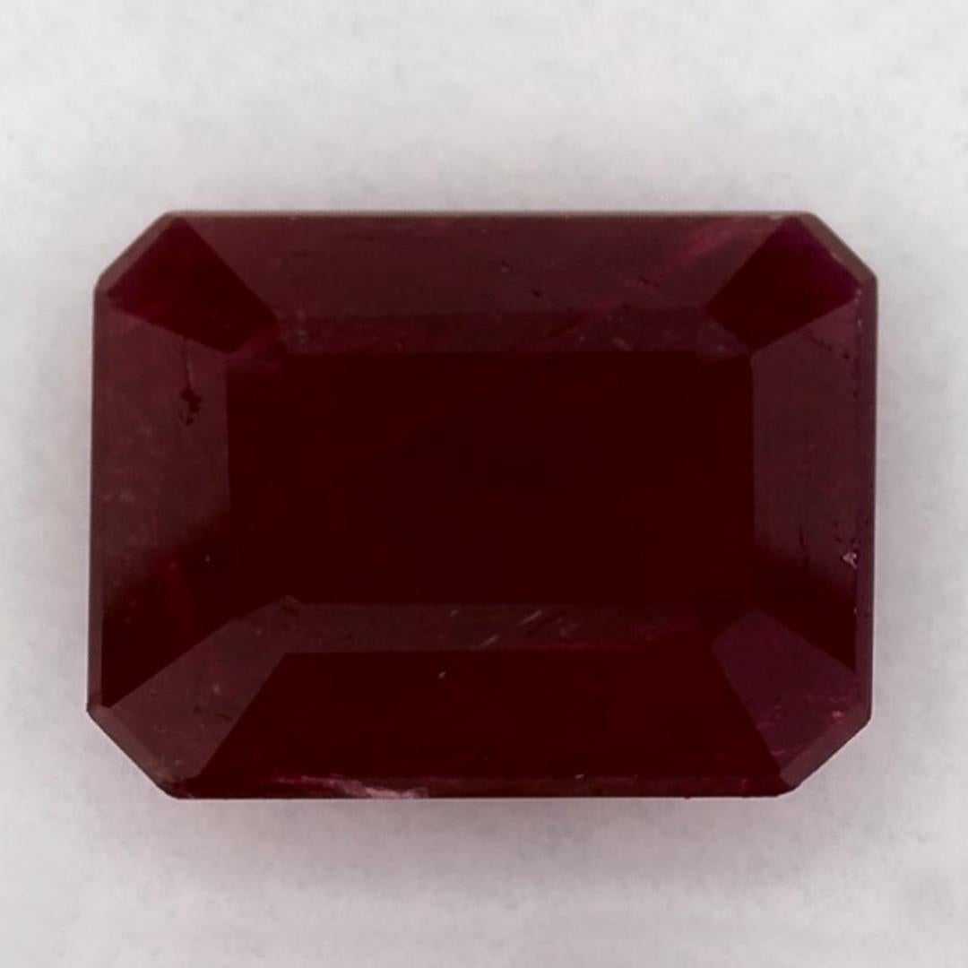 Women's 2.58 Ct Ruby Octagon Cut Loose Gemstone