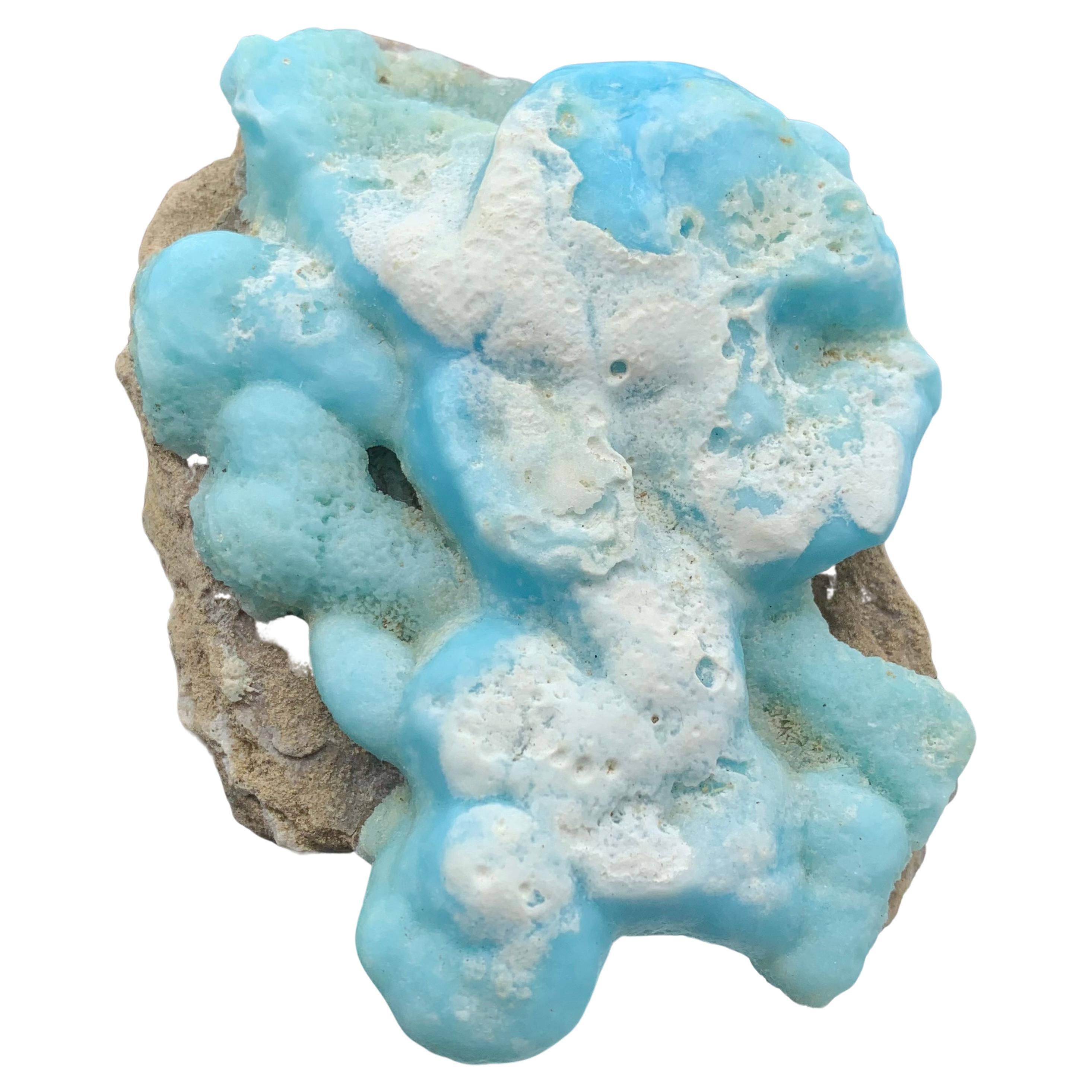 258 Gramm schmuckvoller Botryoidal-Aragonit-Kristall auf Matrix aus Afghanistan 