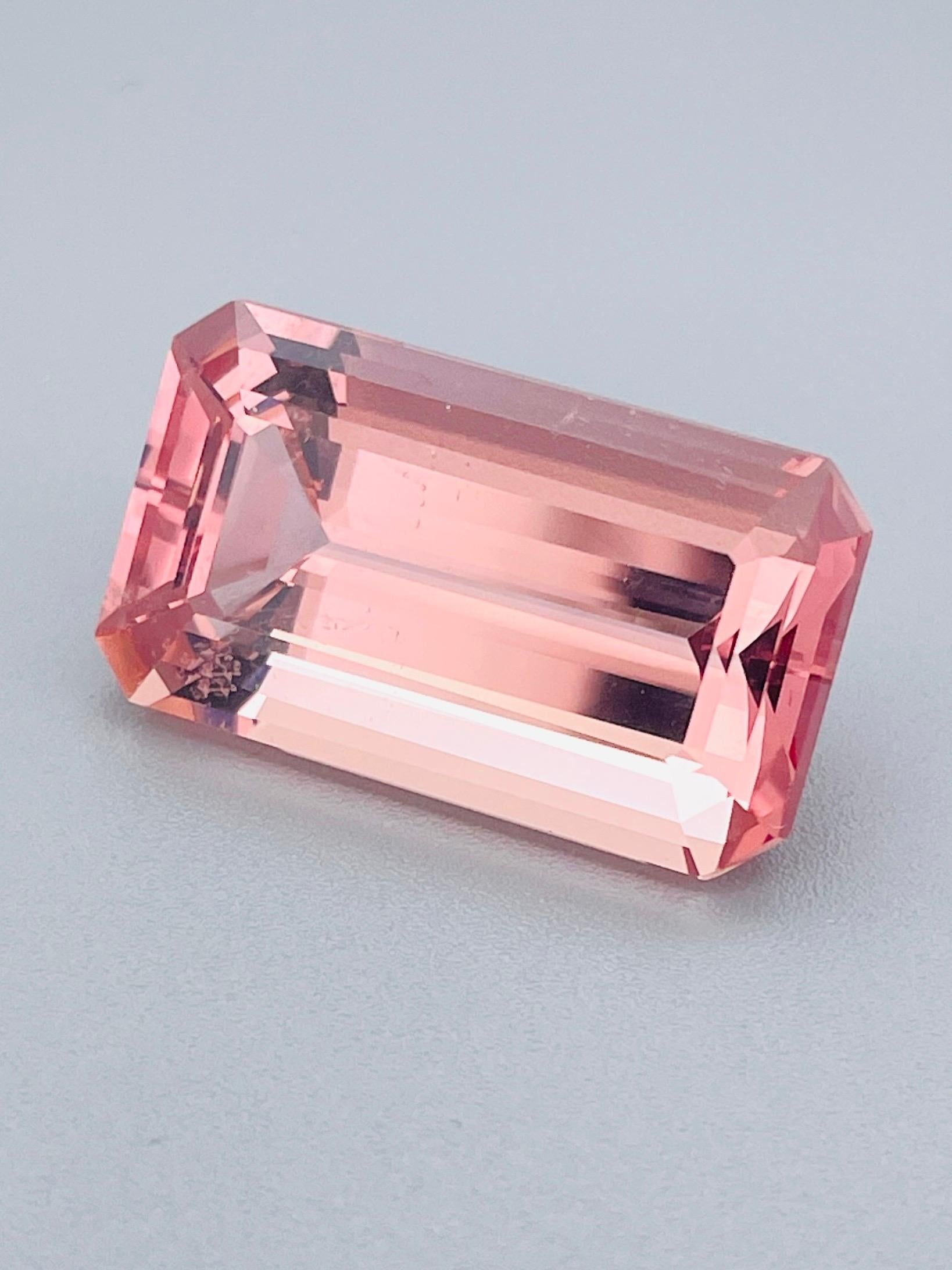 25,87 Ct Naturale Top Vivido Rosa Morganite Brasile collezione colore in vendita 5