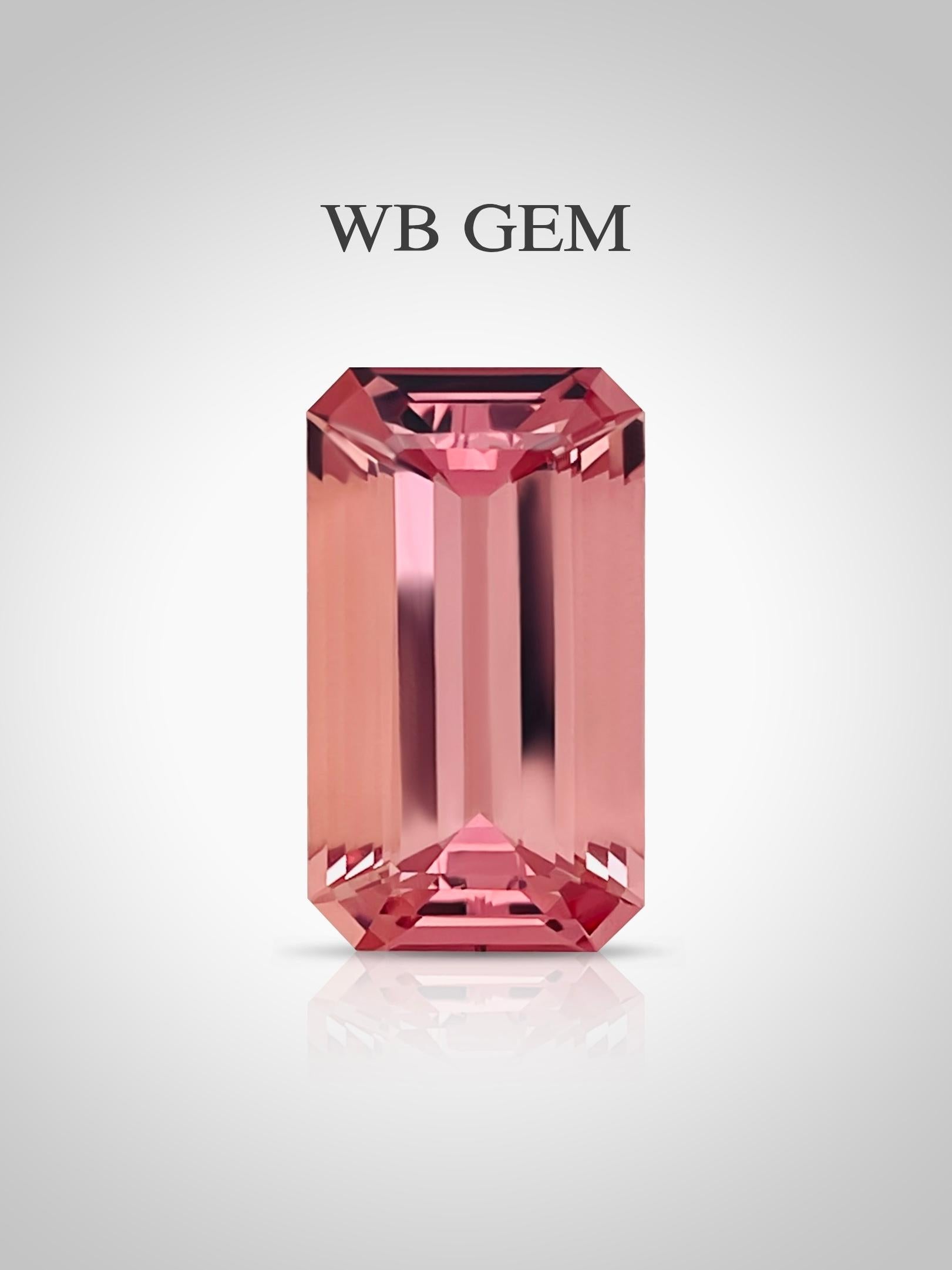 25,87 Ct Naturale Top Vivido Rosa Morganite Brasile collezione colore in vendita 2