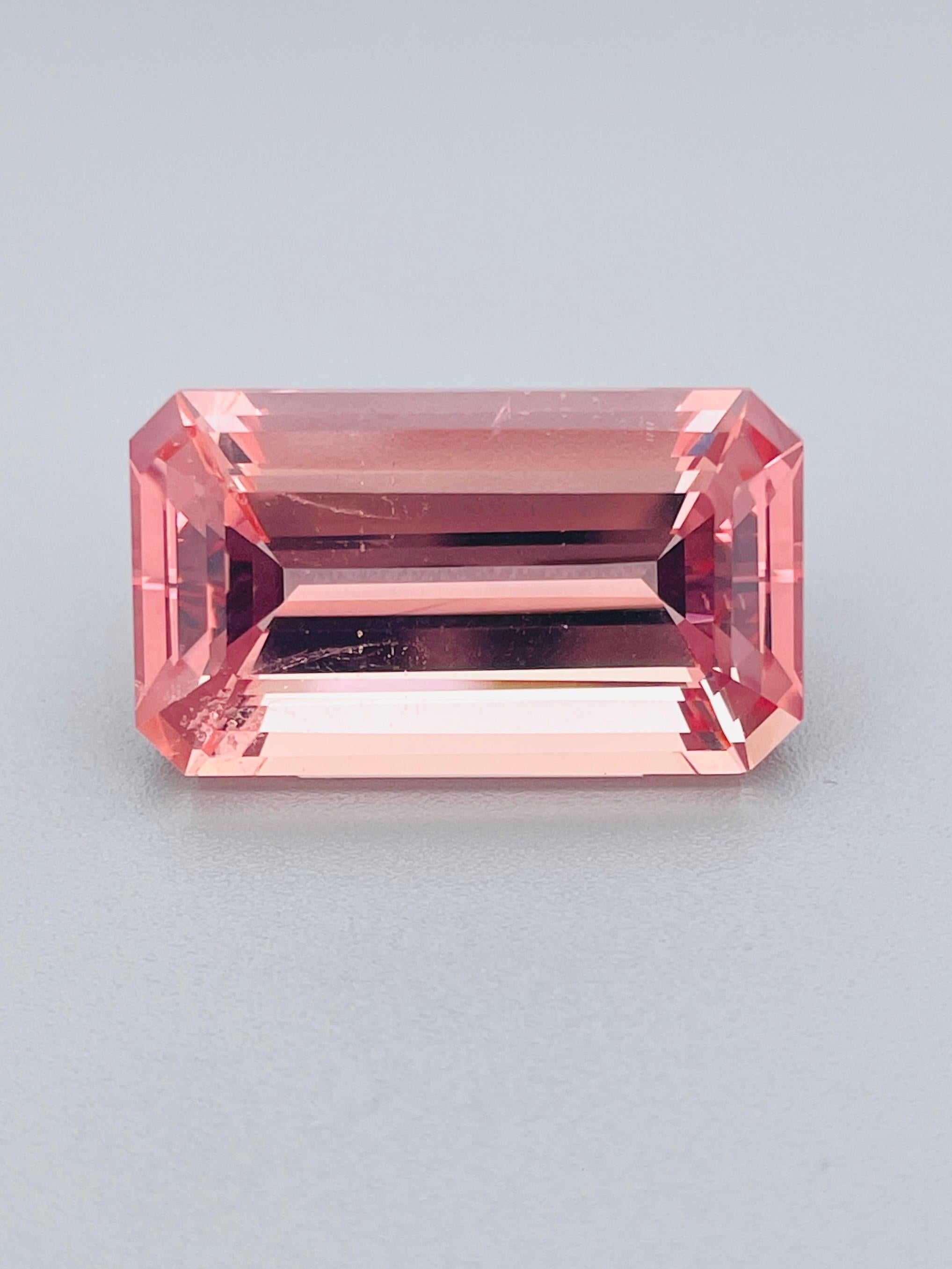 25,87 Ct Naturale Top Vivido Rosa Morganite Brasile collezione colore in vendita 4