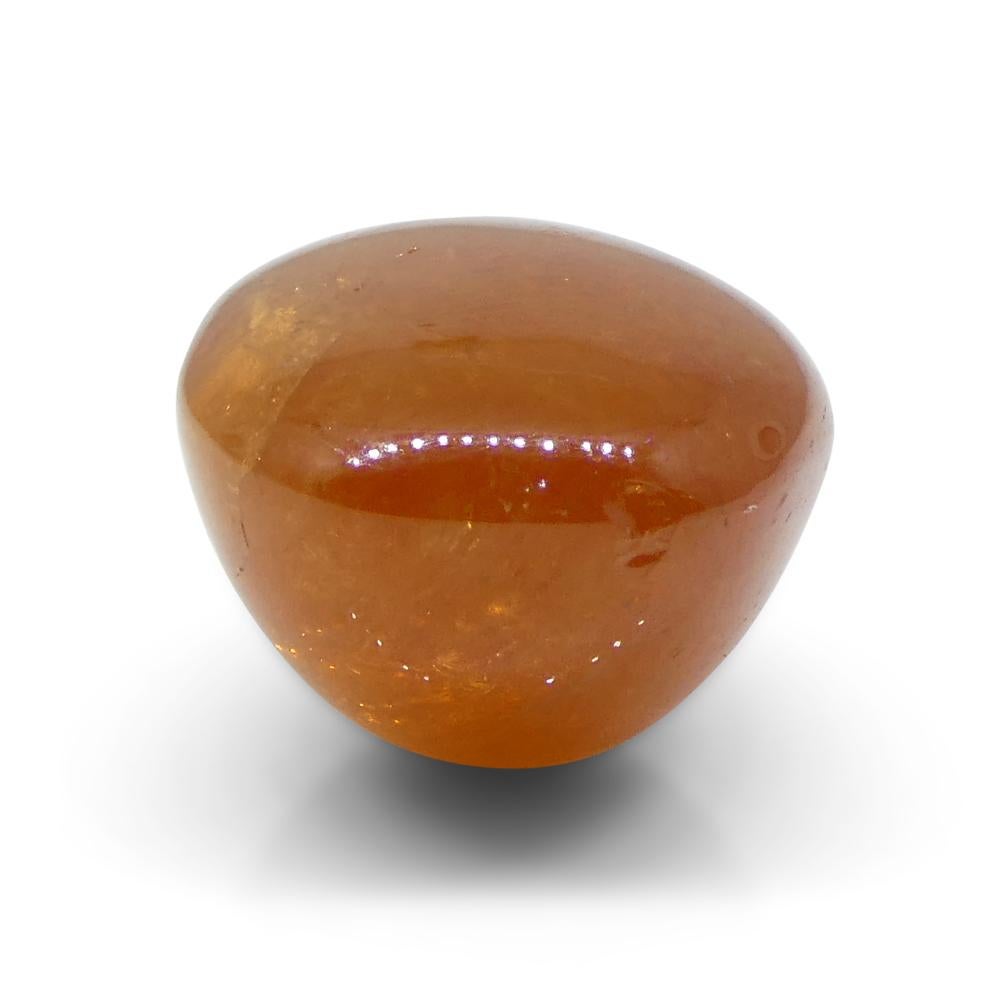 25.87ct Oval Cabochon Orange Mandarin Spessartine Garnet from Nigeria For Sale 8
