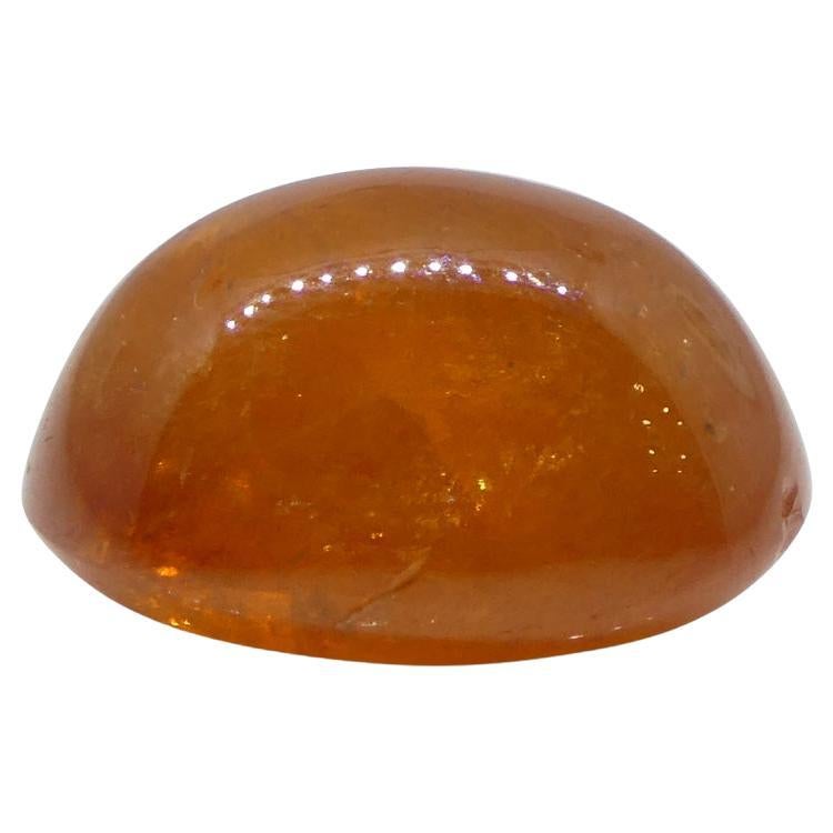 25.87ct Oval Cabochon Orange Mandarin Spessartine Garnet from Nigeria For Sale