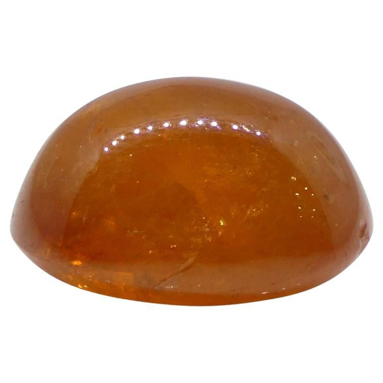 25.87ct Oval Cabochon Orange Spessartine Garnet from Nigeria