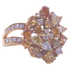 2.58ct Fancy Diamond Ring in 18k Gold