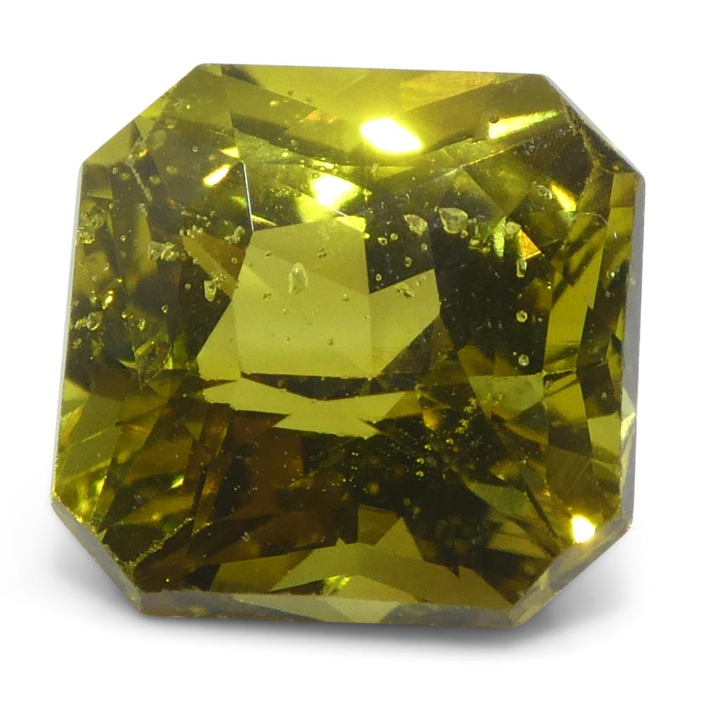 Femenino o masculino Crisoberilo amarillo verdoso de talla octogonal/esmeralda de 2,58 ct Certificado GIA Sin calentar en venta