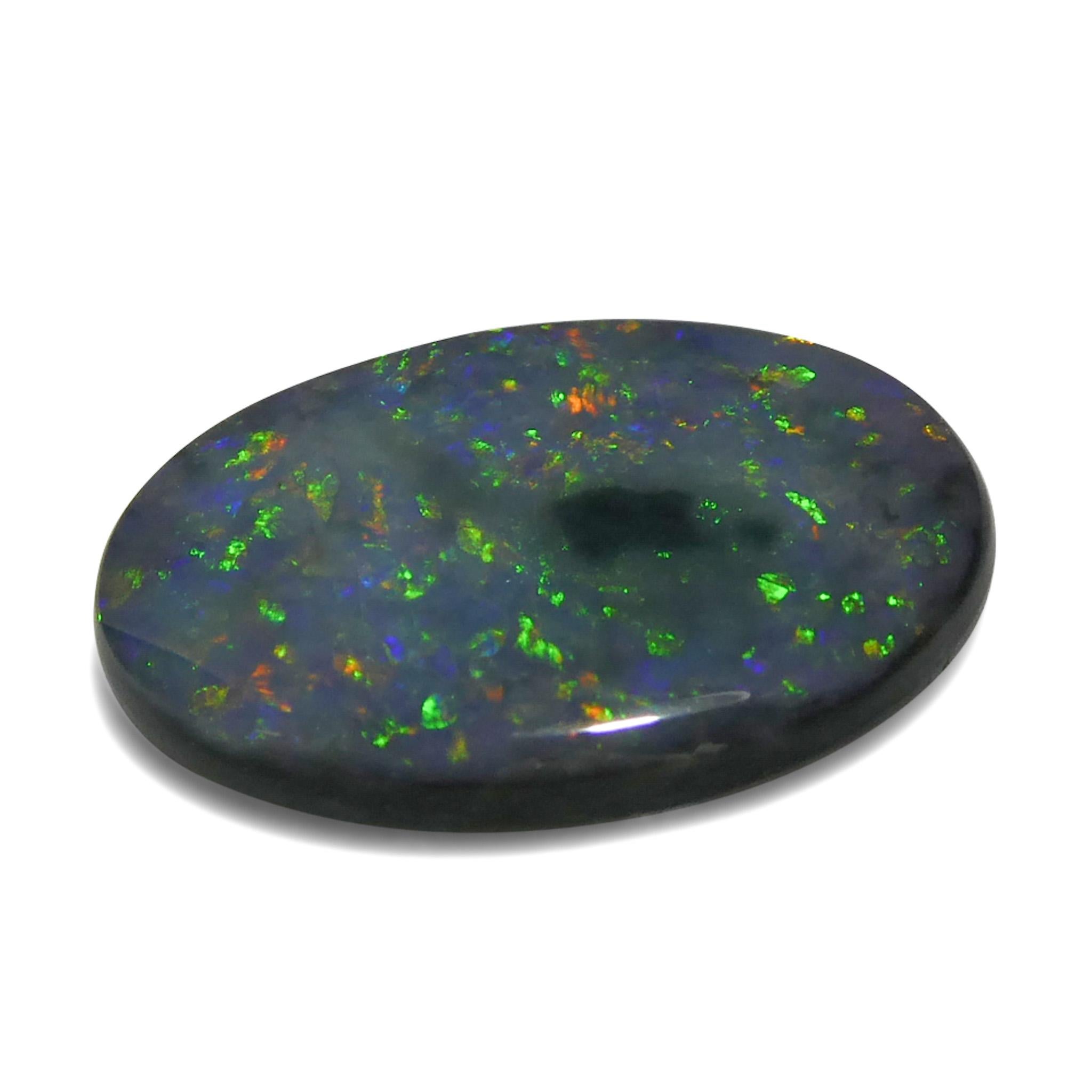 2.58ct Opale grigio ovale cabochon dall'Australia In condizioni Nuovo in vendita a Toronto, Ontario