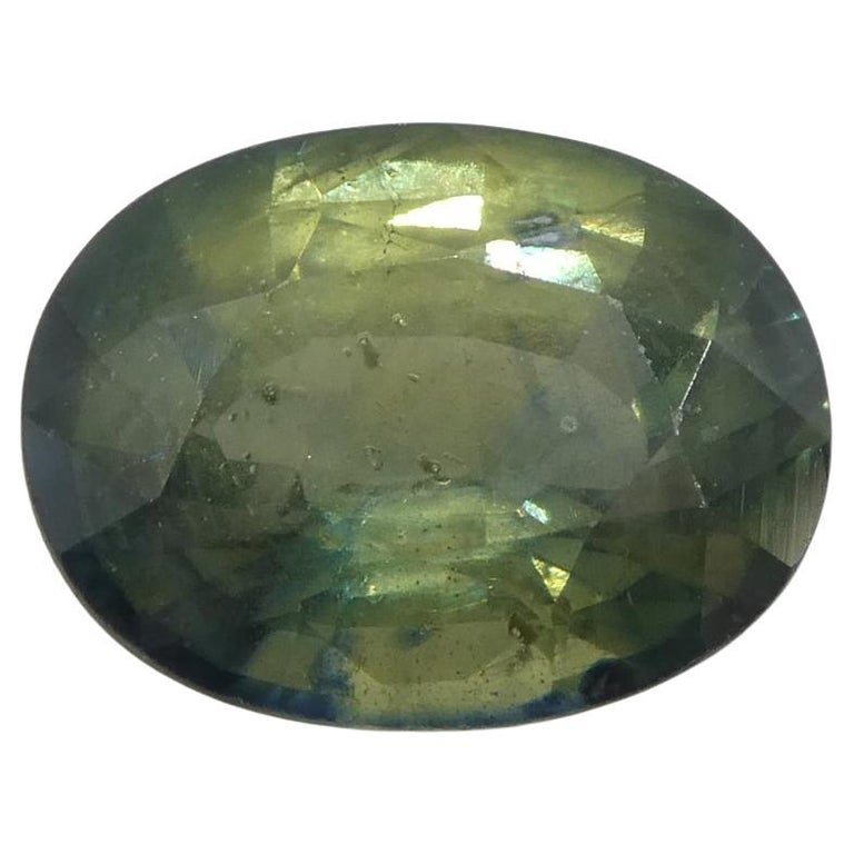 RARE !! SAPHIR BLEU VERT DE TANZANIE : 6,24 CARATS ★★ p302.129t