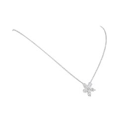 2.58CTW Marquise and Pear Diamond Pendant in 14K White Gold
