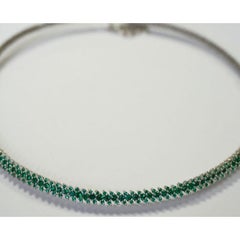 2.59 Carat Emerald Choker Necklace