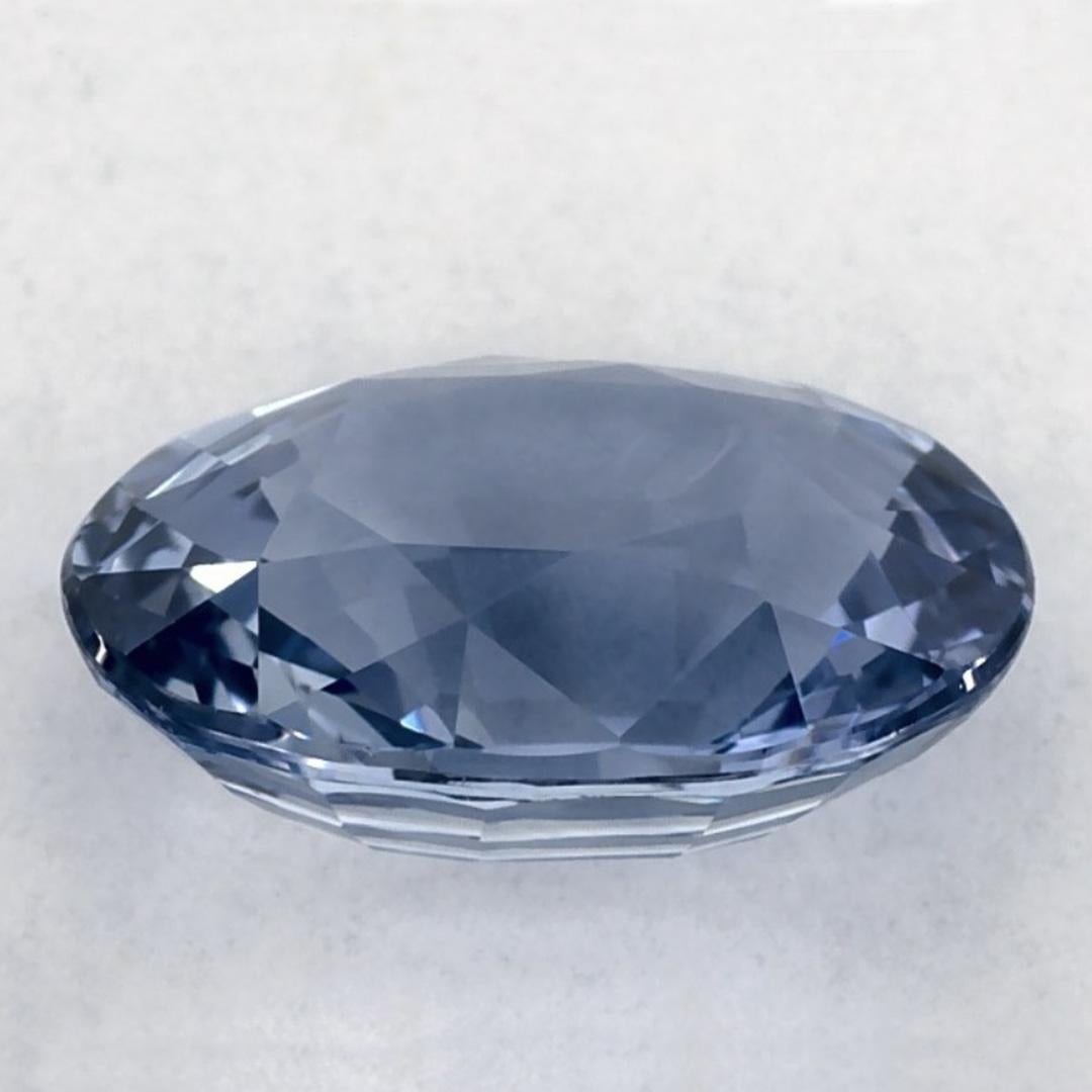 2.59 Ct Blue Sapphire Oval Loose Gemstone In New Condition For Sale In Fort Lee, NJ