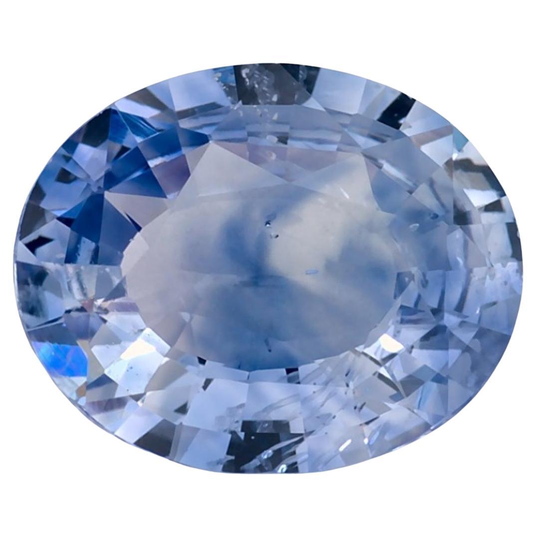 2.59 carati di zaffiro blu ovale sfuso