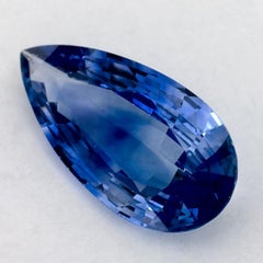 2.59 Ct Blue Sapphire Pear Loose Gemstone