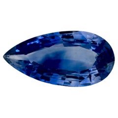2.59 Ct Blue Sapphire Pear Loose Gemstone