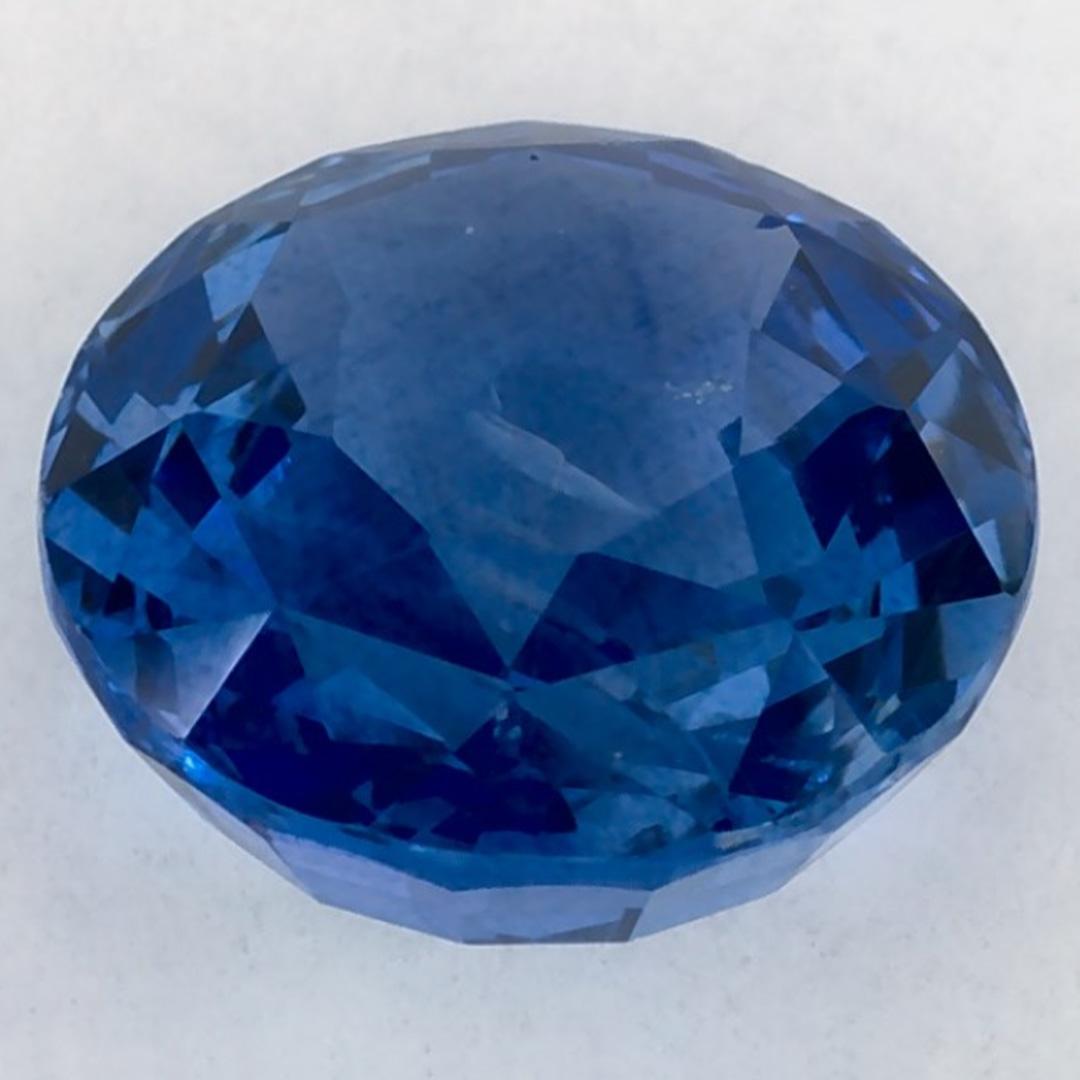 2.59 Karat Blauer runder Saphir, loser Edelstein im Zustand „Neu“ im Angebot in Fort Lee, NJ