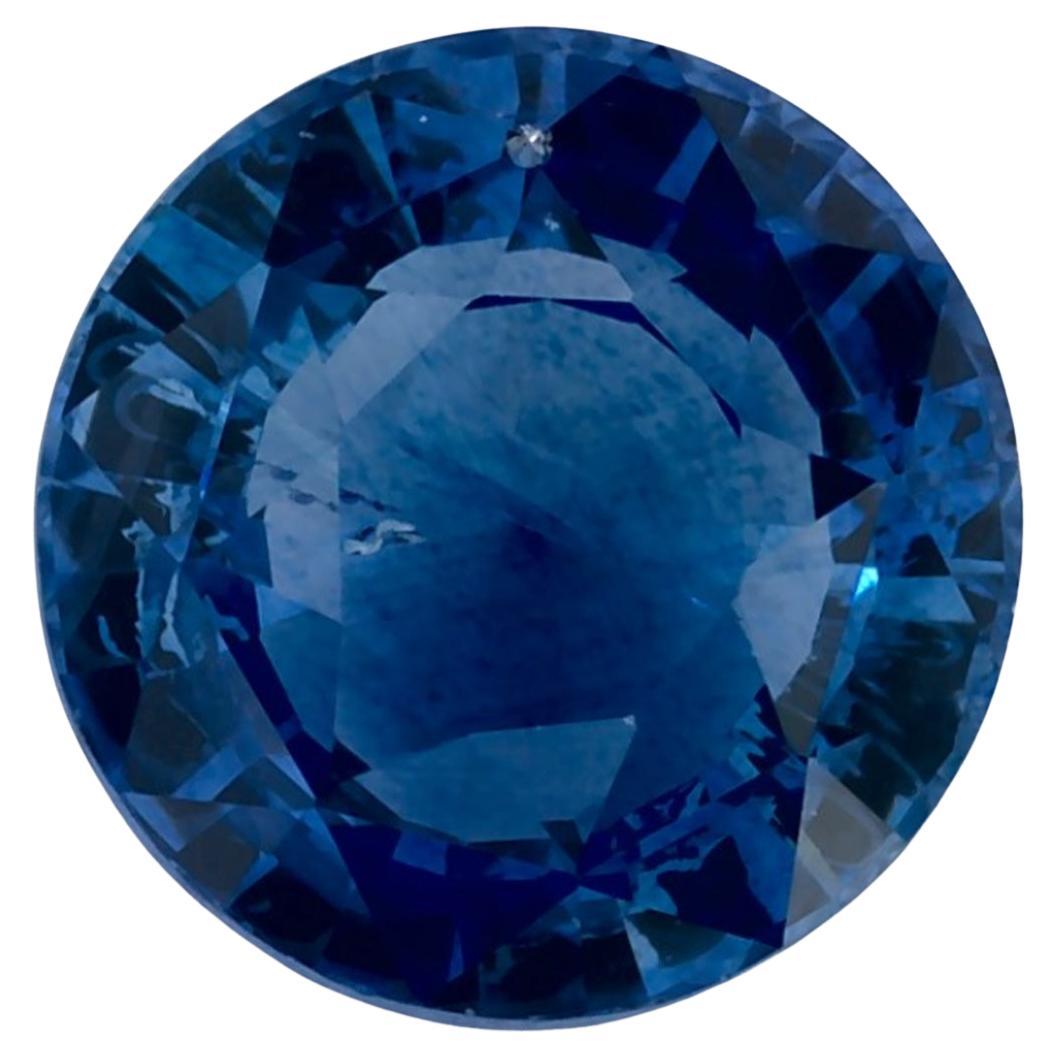 2.59 carati di zaffiro blu rotondo sfuso