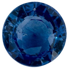 2.59 Ct Blue Sapphire Round Loose Gemstone