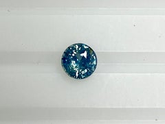 2.59 Ct GiA certified Blueish green Round sapphire