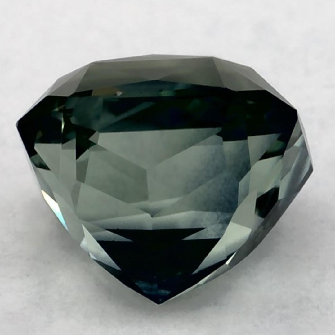 2.59 Ct Green Sapphire Octagon Cut Loose Gemstone In condizioni Nuovo in vendita a Fort Lee, NJ