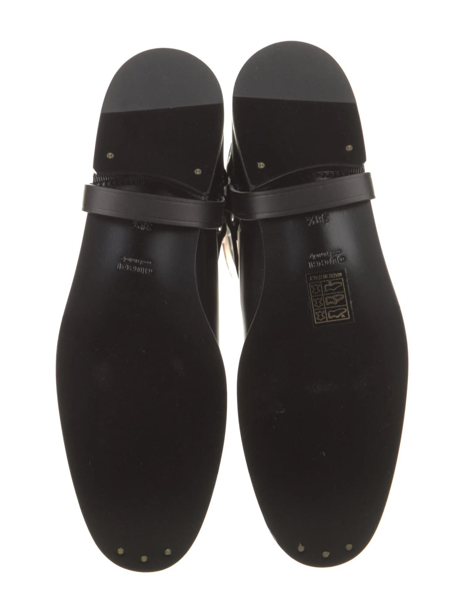 2595 $ Nuevo sin caja Gucci Otoño 2021 Alessandro Michele Botas de montar de cuero Sz 38.5 en venta 4