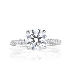 2.59ct Round Brilliant Cut Diamond Engagement Ring
