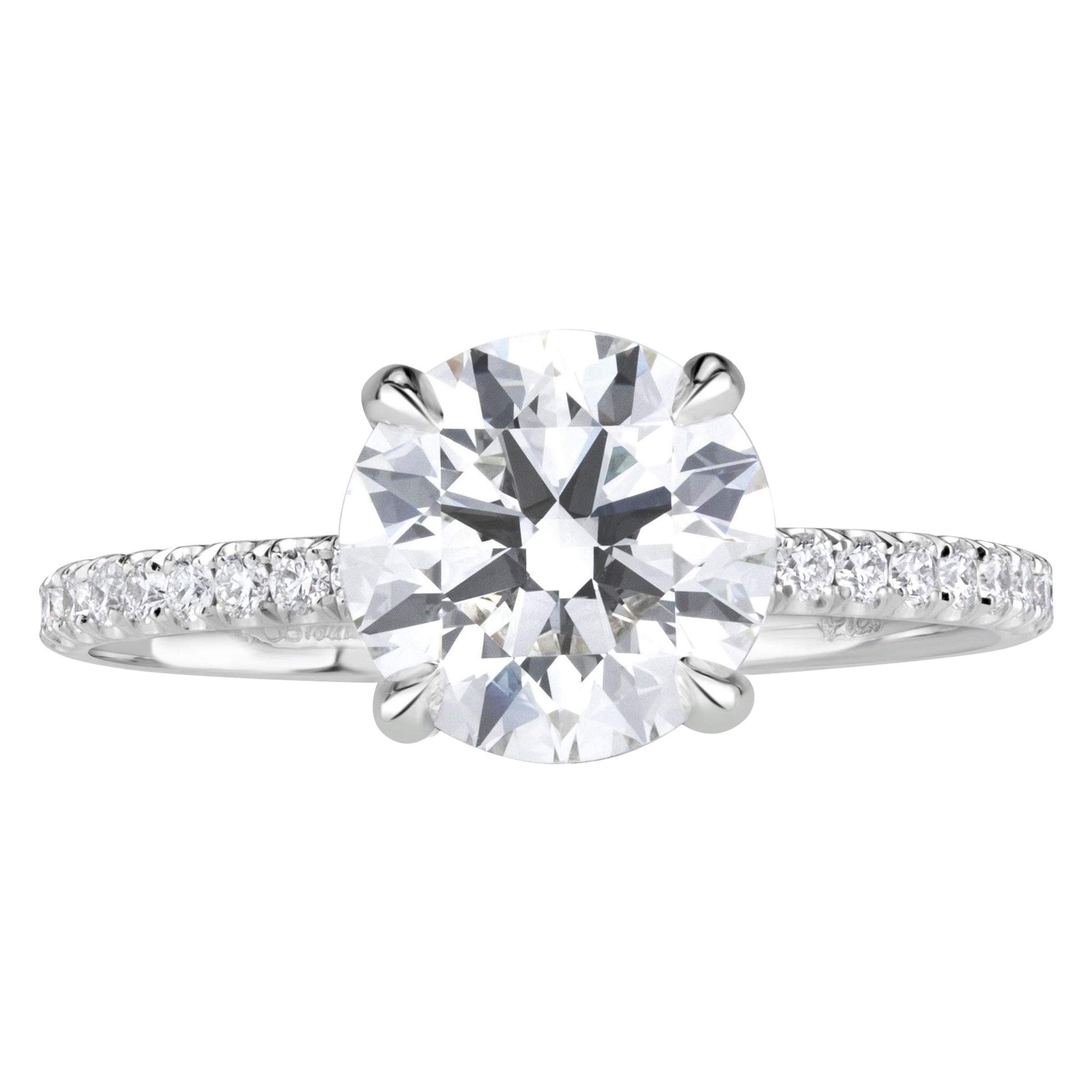 2.59ct Round Brilliant Cut Diamond Engagement Ring