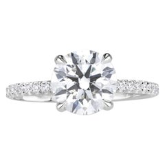 2.59ct Round Brilliant Cut Diamond Engagement Ring