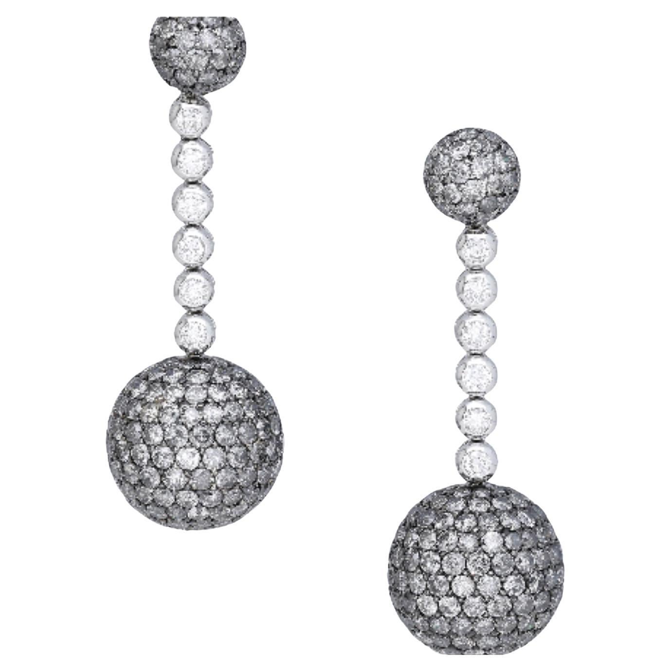 25ct diamond DE GRISOGONO earrings  For Sale