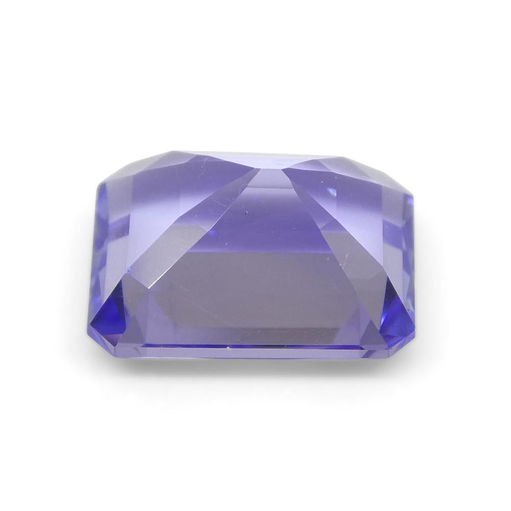 2.5ct Emerald Cut Violet Blue Tanzinite from Tanzania For Sale 6