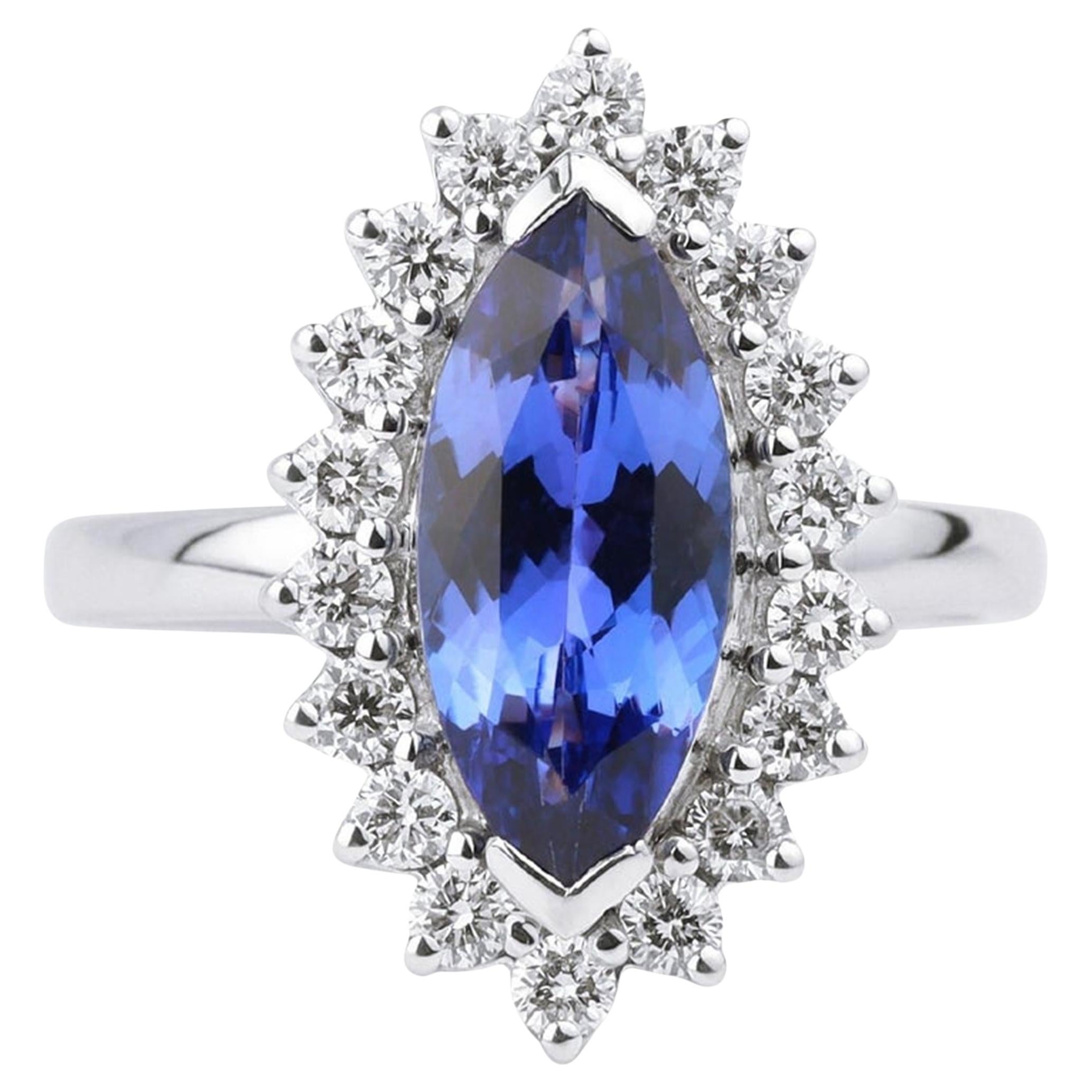 Anello di fidanzamento con diamante aureolato da 2,5 carati Nature AAA in oro 18k