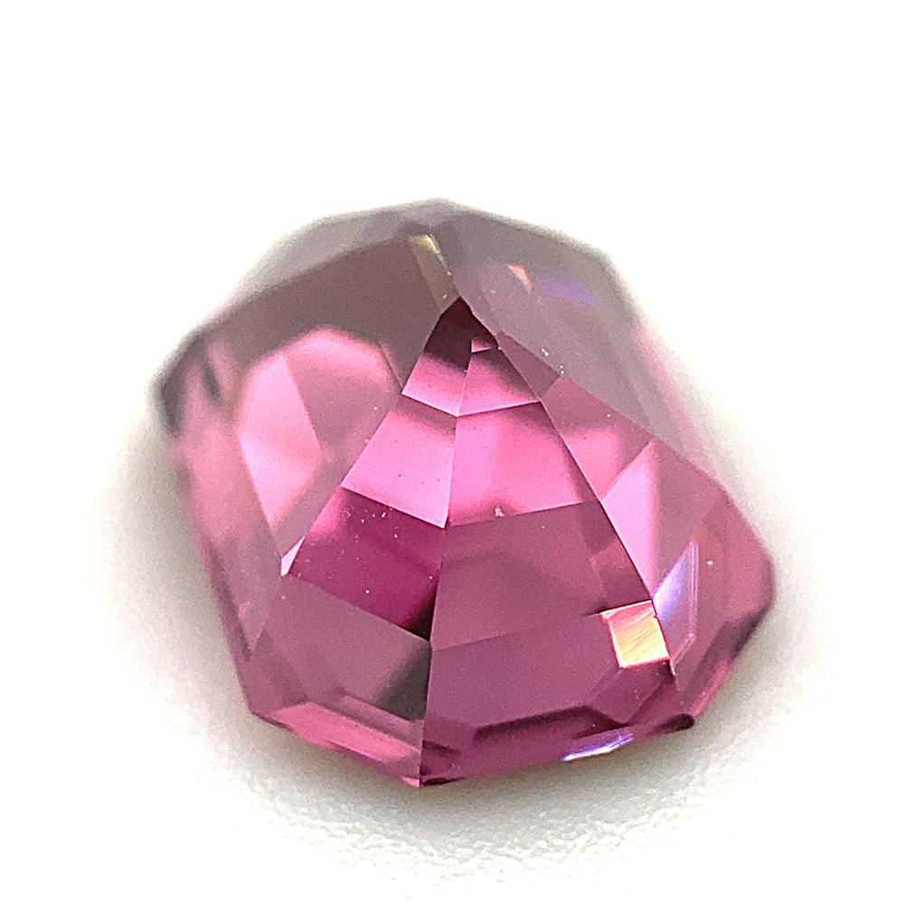 2.5ct Octagonal/Emerald Cut Pink-Purple Spinel GIA Certified Unheated For Sale 7