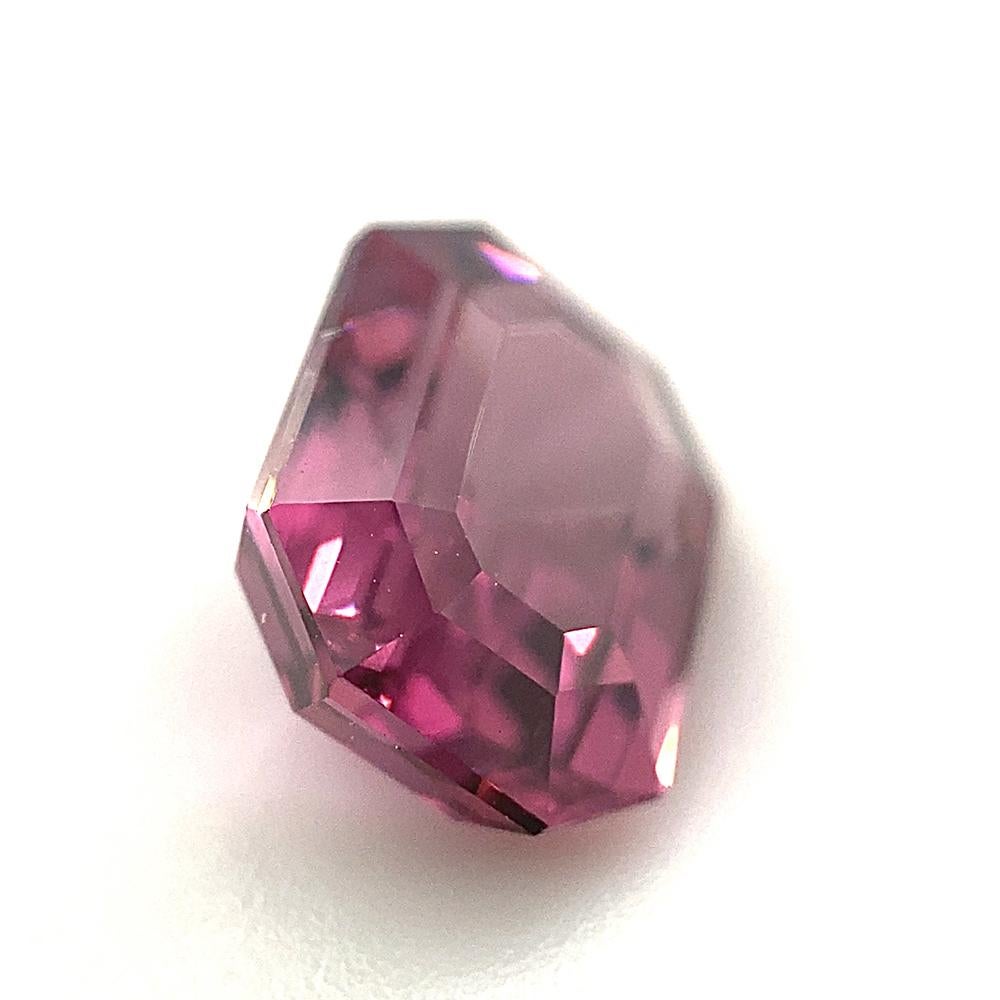 Octagon Cut 2.5ct Octagonal/Emerald Cut Pink-Purple Spinel GIA Certified Unheated For Sale