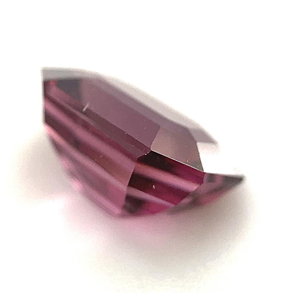 2.5ct Octagonal/Emerald Cut Pink-Purple Spinel GIA Certified Unheated In New Condition For Sale In Toronto, Ontario
