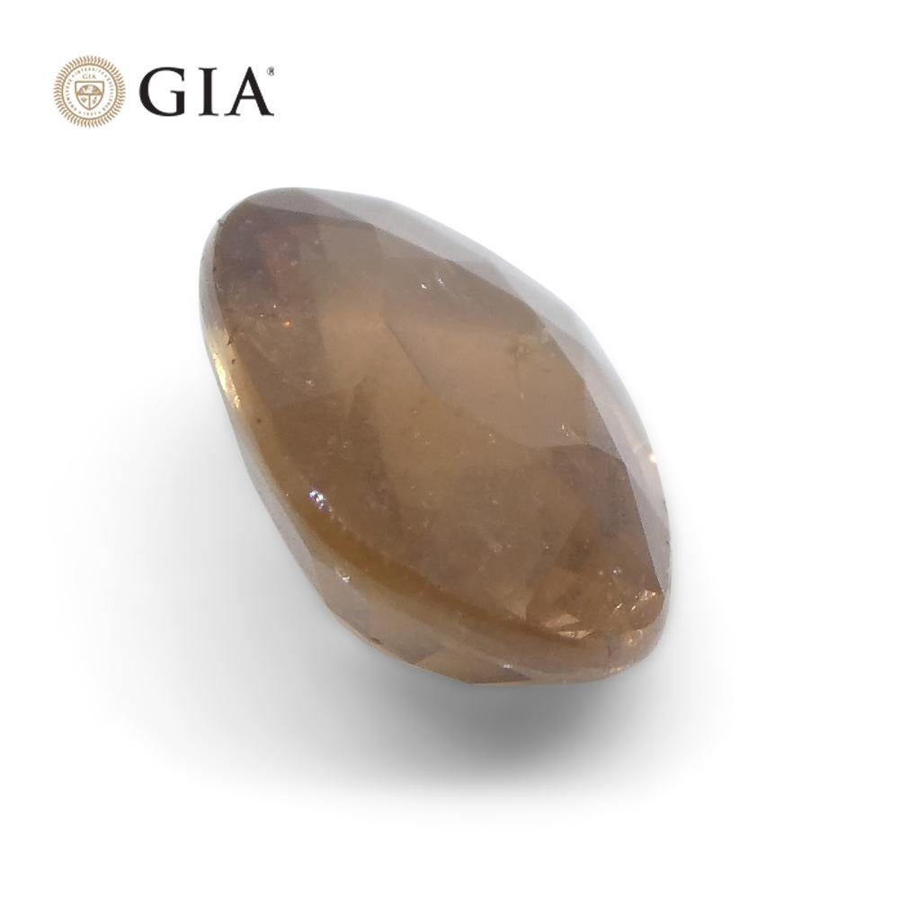 2.5ct Oval Opalescent Brownish Pink Sapphire GIA Certified East Africa Unheated For Sale 6