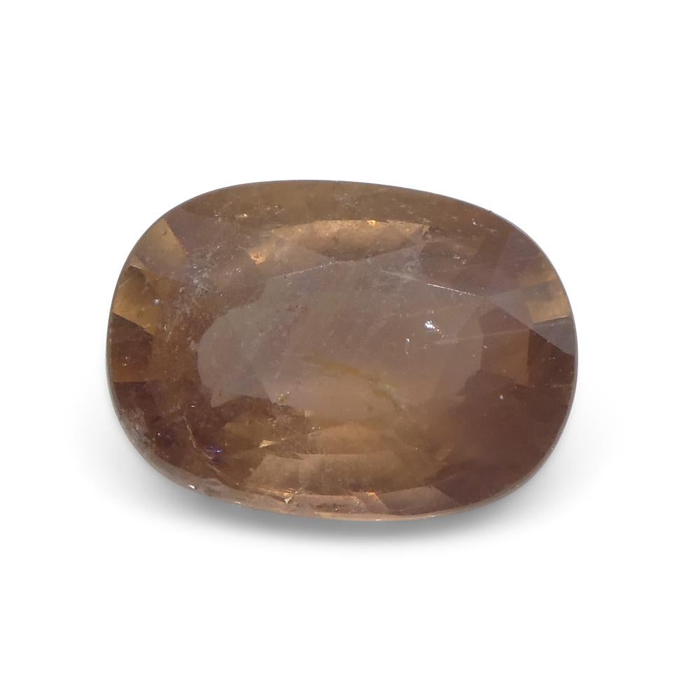 2.5ct Oval Opalescent Brownish Pink Sapphire GIA Certified East Africa Unheated For Sale 11