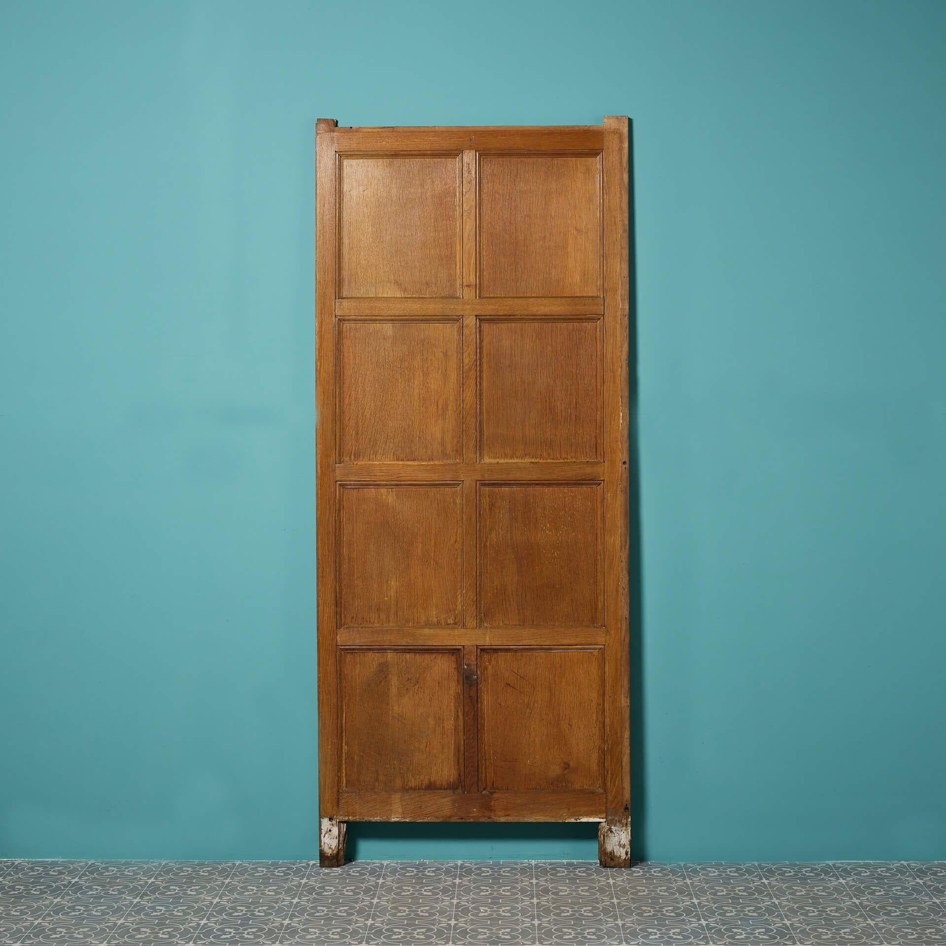 2.5 m de panel de pared de roble recuperado en toda su altura siglo XX en venta